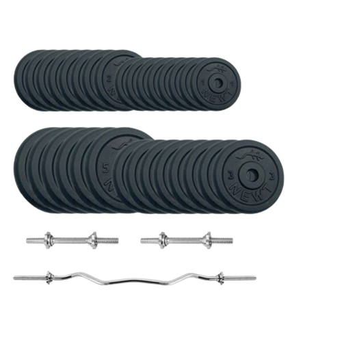 Штанга та гантелі металеві Newt Gym Set-W Home 87 кг