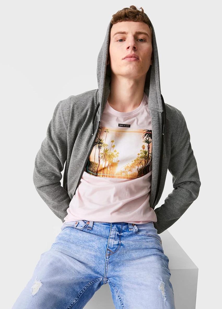 Футболка C & A 77523/2134847x37 мужская S Розовый (185011) - фото 4 Футболка C & A 77523/2134847x37 мужская S Розовый (185011) - фото 4