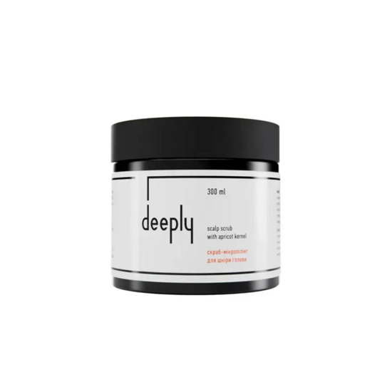 Скраб для шкіри голови deeply scalp scrub with apricot kernel 300 мл