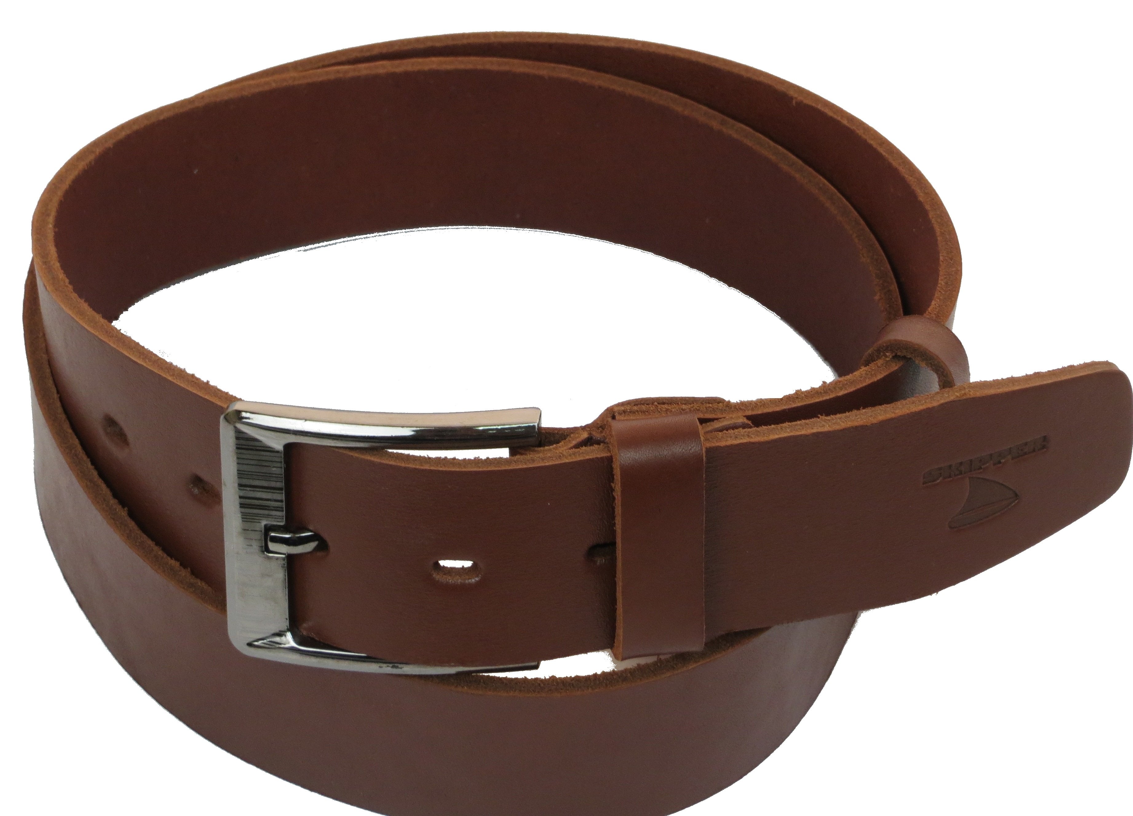 Ремень мужской Skipper кожаный Коричневый (1183-45)