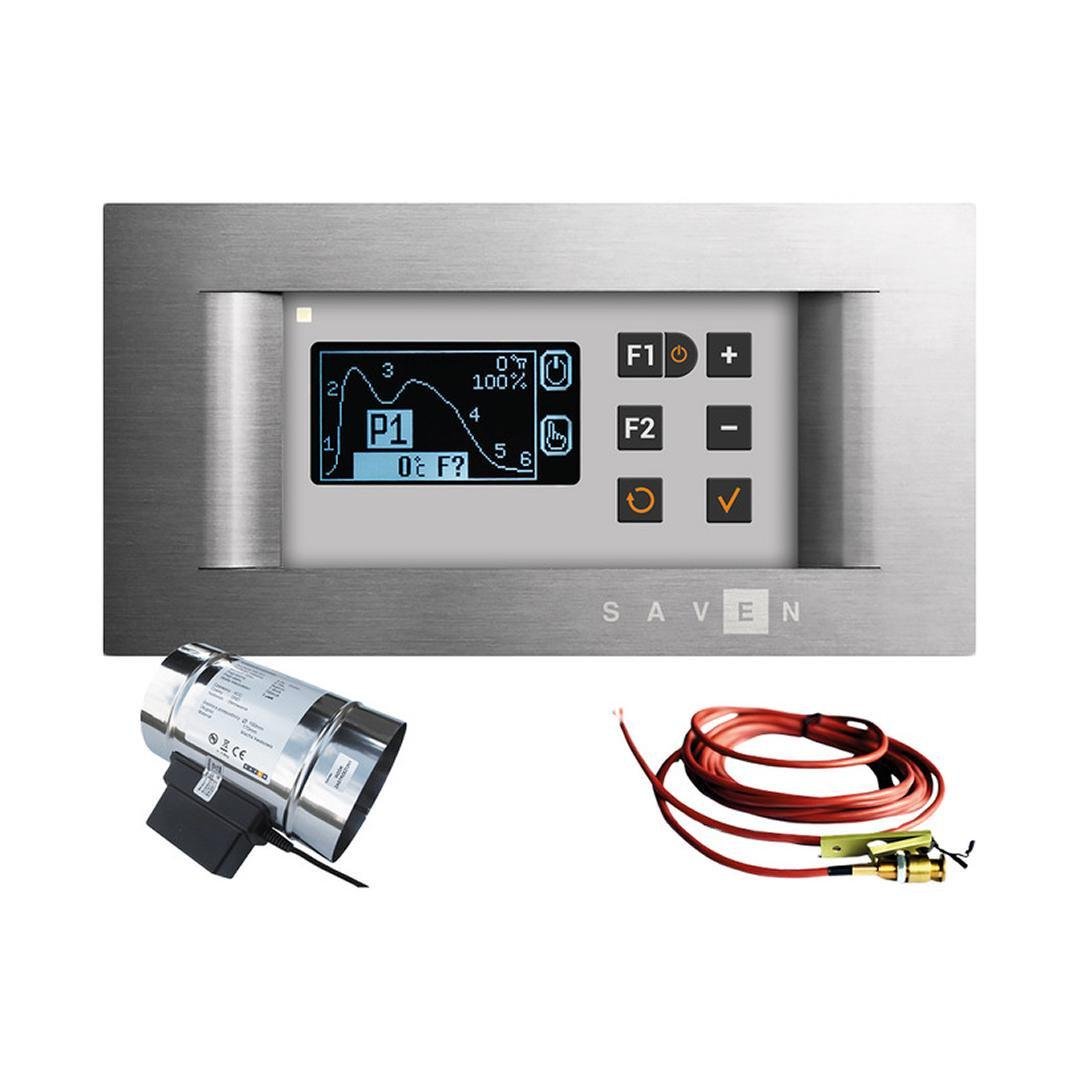 Оптимизатор горения автоматический Saven AutoBurn GR-120 с датчиком открытия дверцы (SAB/GR/120/DS)