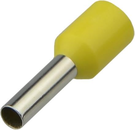 Наконечник изолированный АСКО-Укрем НТ 1,0-08 1 мм2 гильза 8 мм 100 шт. Желтый (A0060010084)