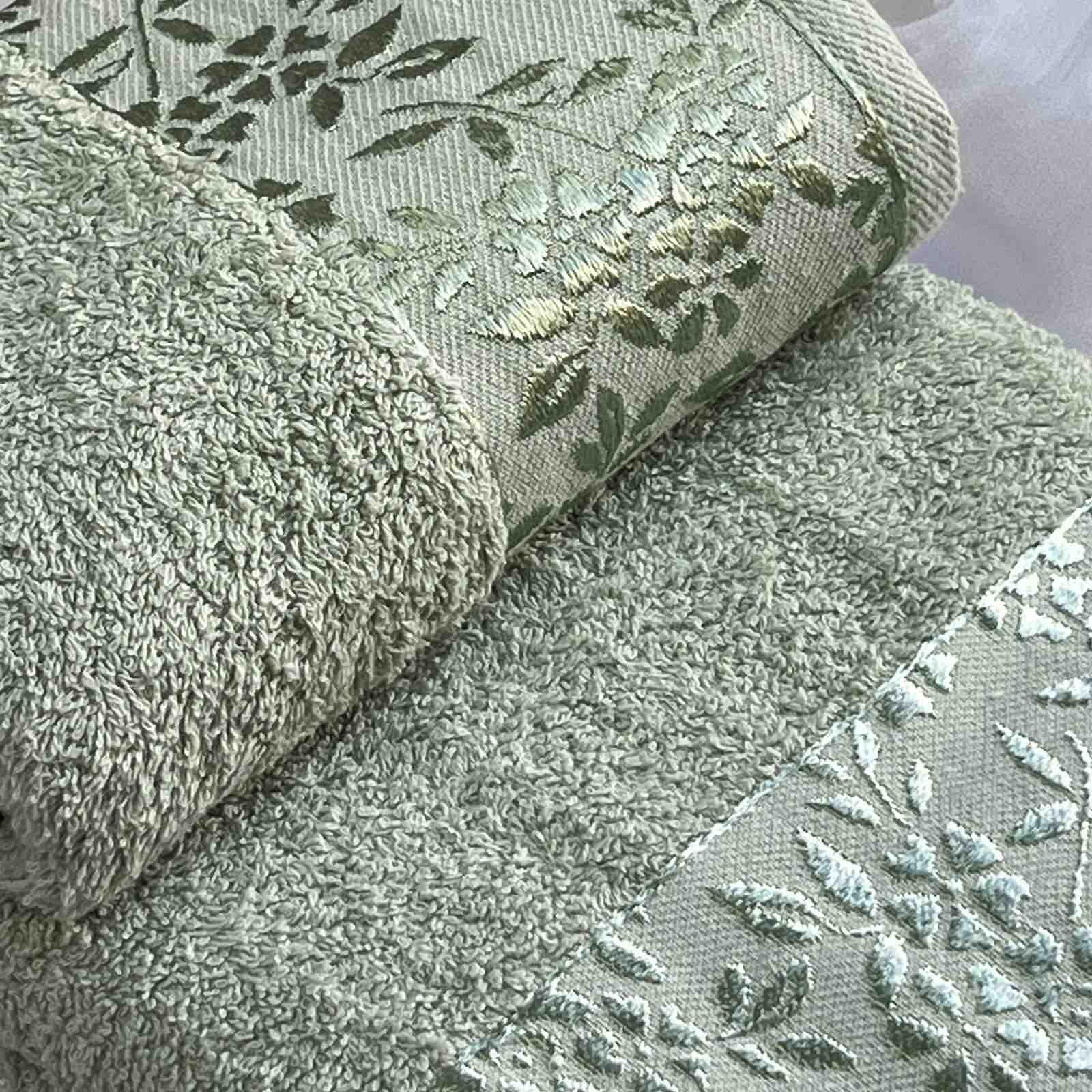 Набір рушників банне та для обличчя 70х40 см/50х90 см 2 шт. Зелений фісташковий (mame2v1cic1firtik) - фото 5 Набір рушників банне та для обличчя 70х40 см/50х90 см 2 шт. Зелений фісташковий (mame2v1cic1firtik) - фото 5