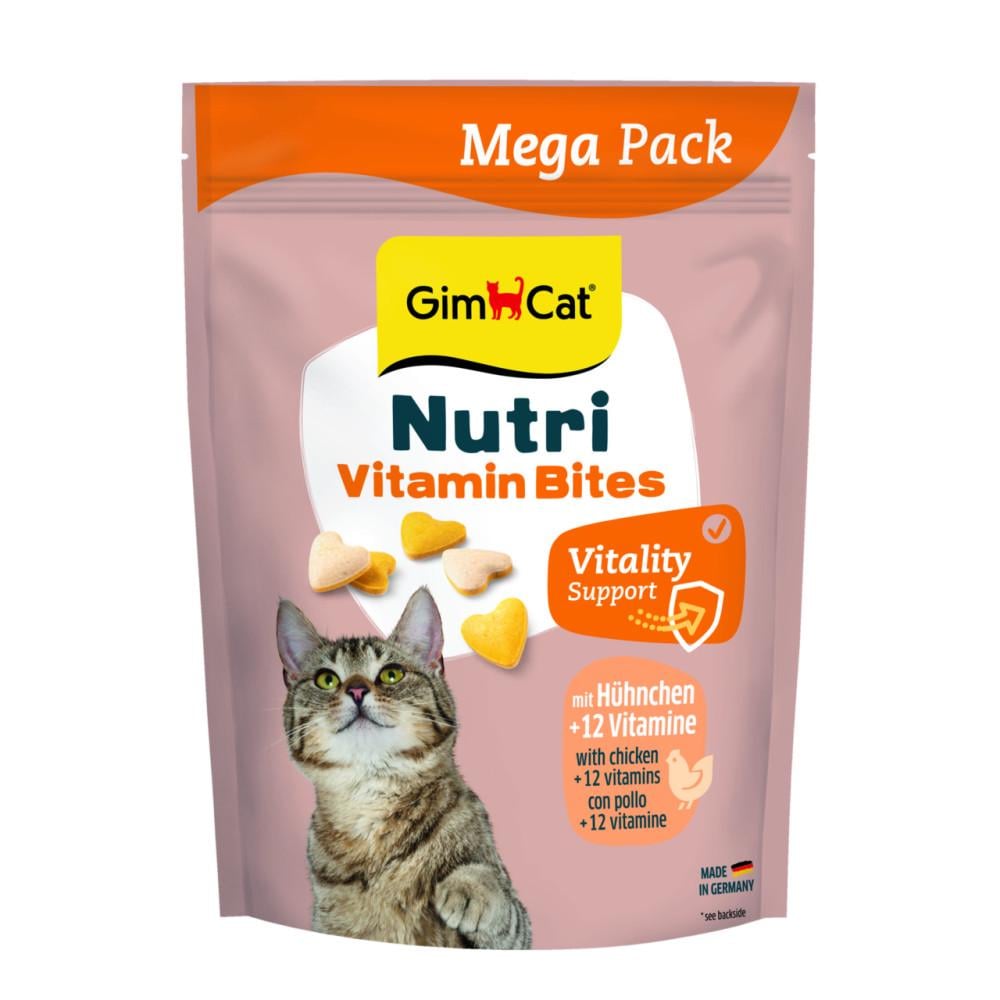 Витамины для кошек GimCat NUTRI MULTI-VITAMIN BITES HUHN мультивитамин 425 г (G-419688) Витамины для кошек GimCat NUTRI MULTI-VITAMIN BITES HUHN мультивитамин 425 г (G-419688)