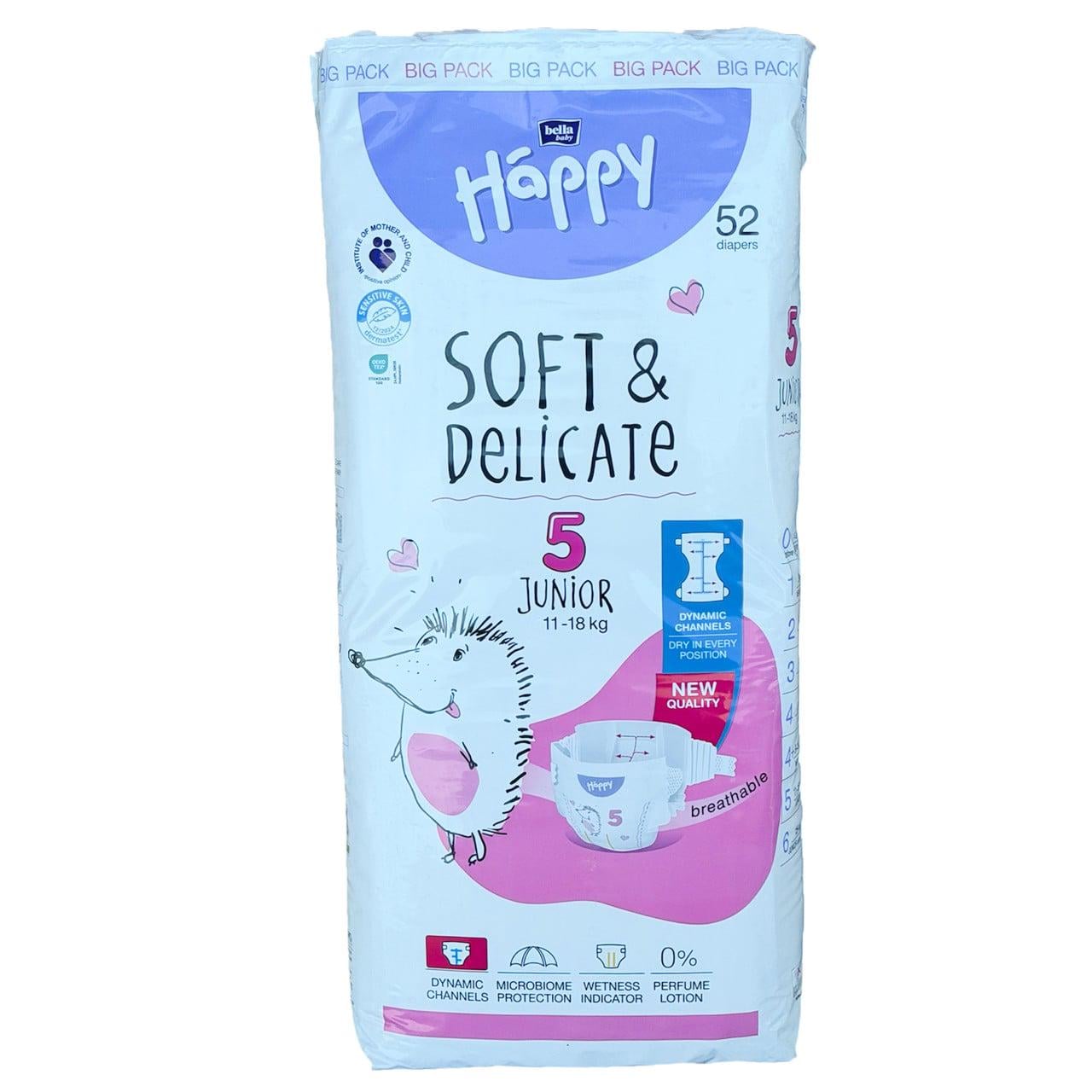 Подгузники Bella Baby Happy Soft Delicate 5 Junior 11-18 кг 52 шт. (id_14820)