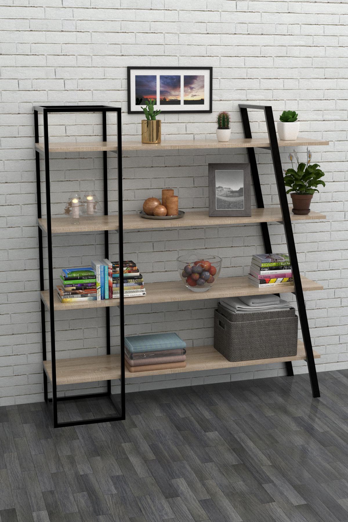 Стеллаж в стиле лофт EcoLoft Альтарис DSP-1056 Сонома (27387133)