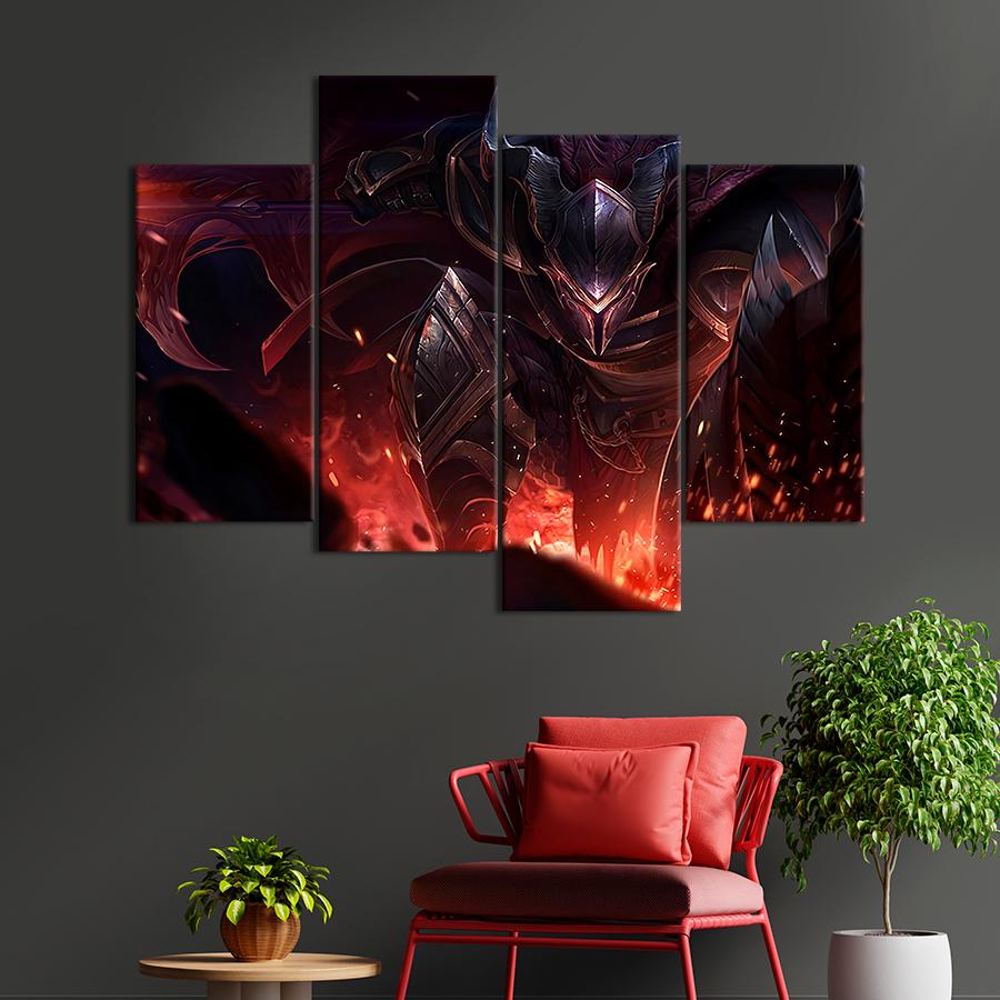 Настенний декор Бронированный рыцарь League of Legends 89x56 см (A223-4)