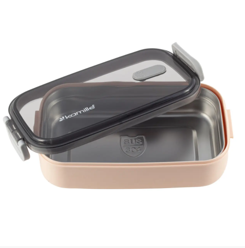 Ланч-бокс обеденный Kamille KM-2133RZ 700 мл Розовый (NA001922)