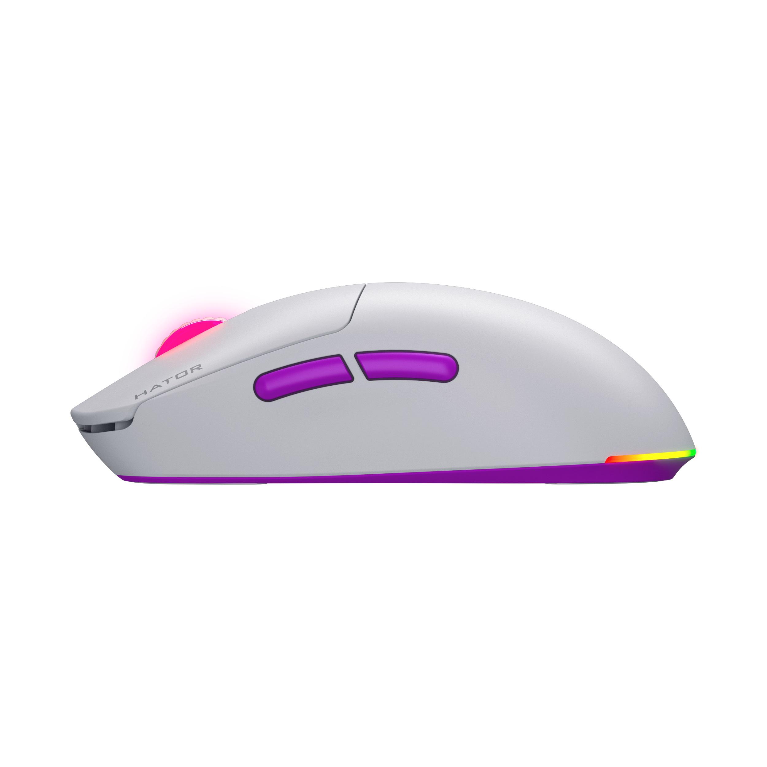 Мышка игровая Hator Quasar 3 Ultra 8K беспроводная оптическая 30000 dpi аккумуляторная Белый (629365) - фото 5 Мышка игровая Hator Quasar 3 Ultra 8K беспроводная оптическая 30000 dpi аккумуляторная Белый (629365) - фото 5