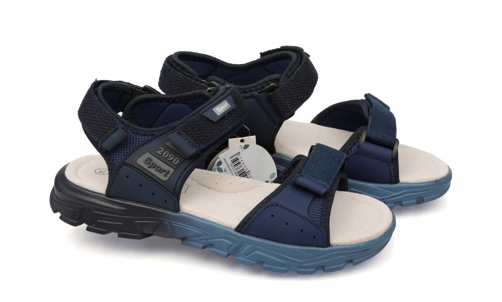 Cандали для мальчиков 10028 в сетку р. 35 Темно-синий