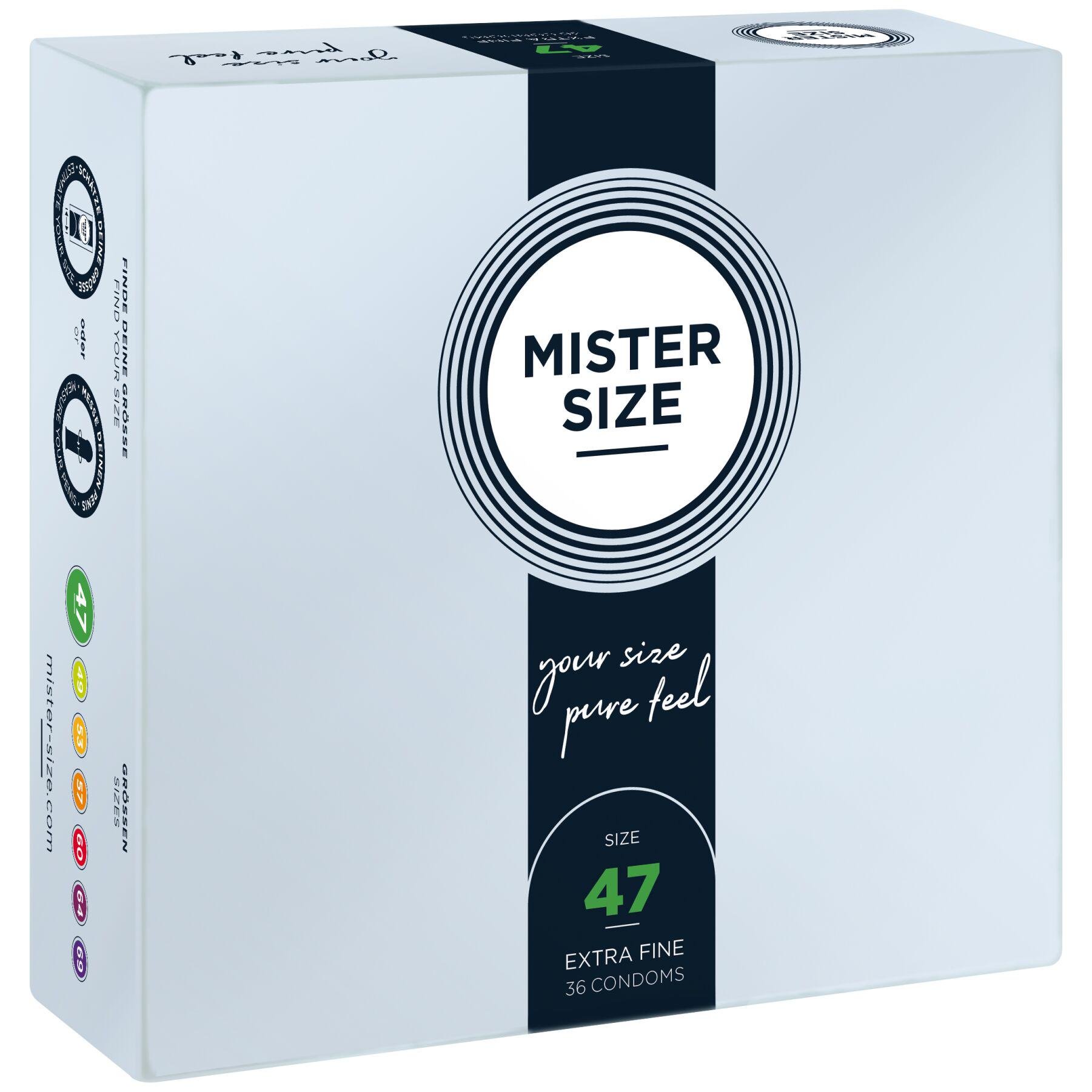 Презервативи Mister Size Pure Feel 0,05 мм р. 47 36 шт. (SO8049)