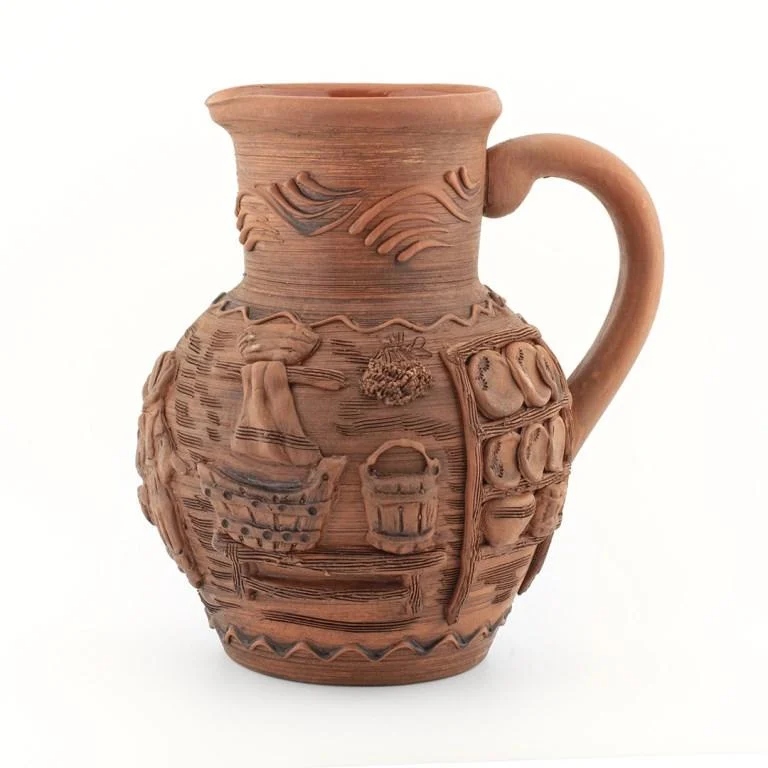 Кружка-кувшин Сюжет глиняный 1500 мл (1646381630)