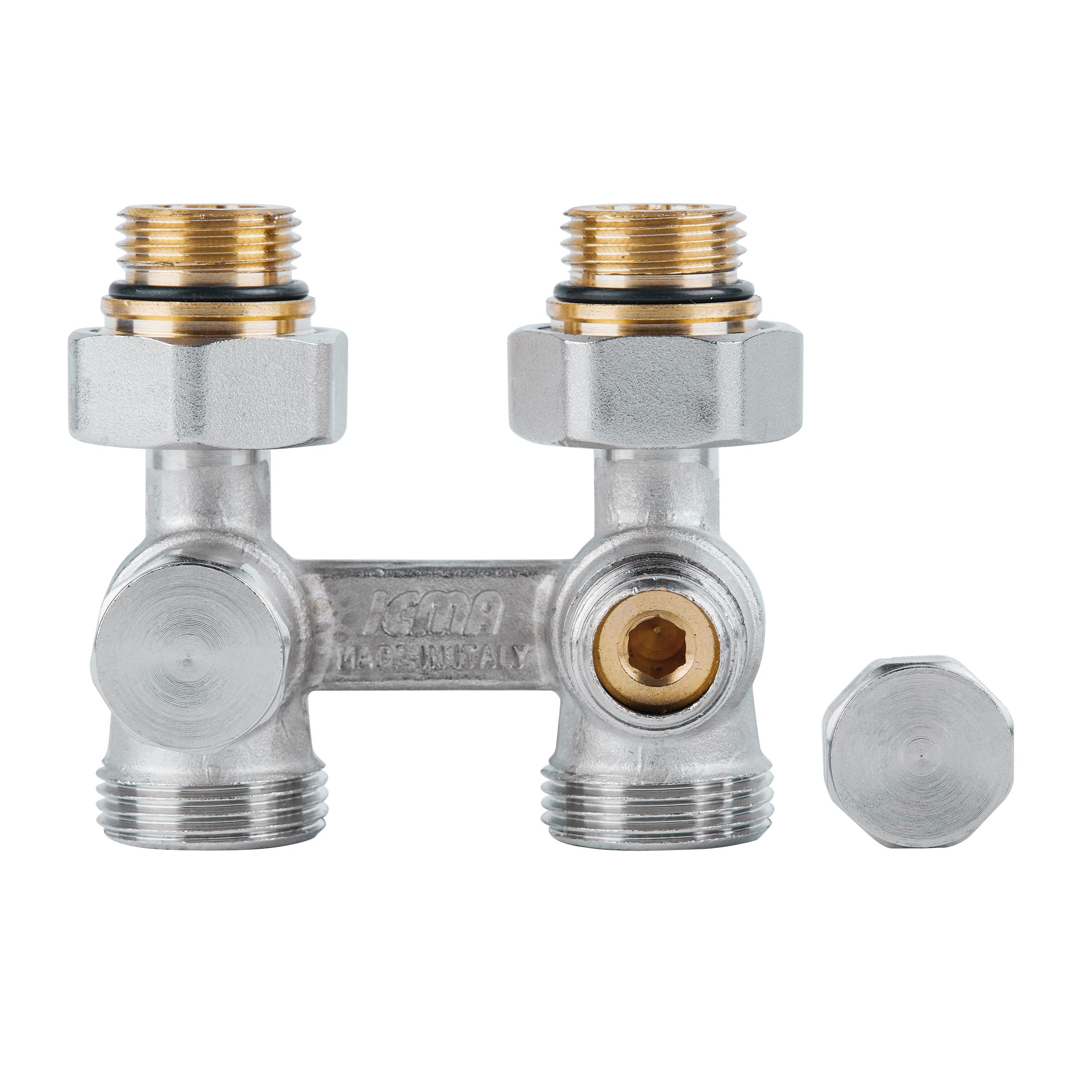 Узел нижнего подключения радиатора прямой ICMA 1/2"x3/4" с американкой (82897AD06) - фото 5 Узел нижнего подключения радиатора прямой ICMA 1/2"x3/4" с американкой (82897AD06) - фото 5