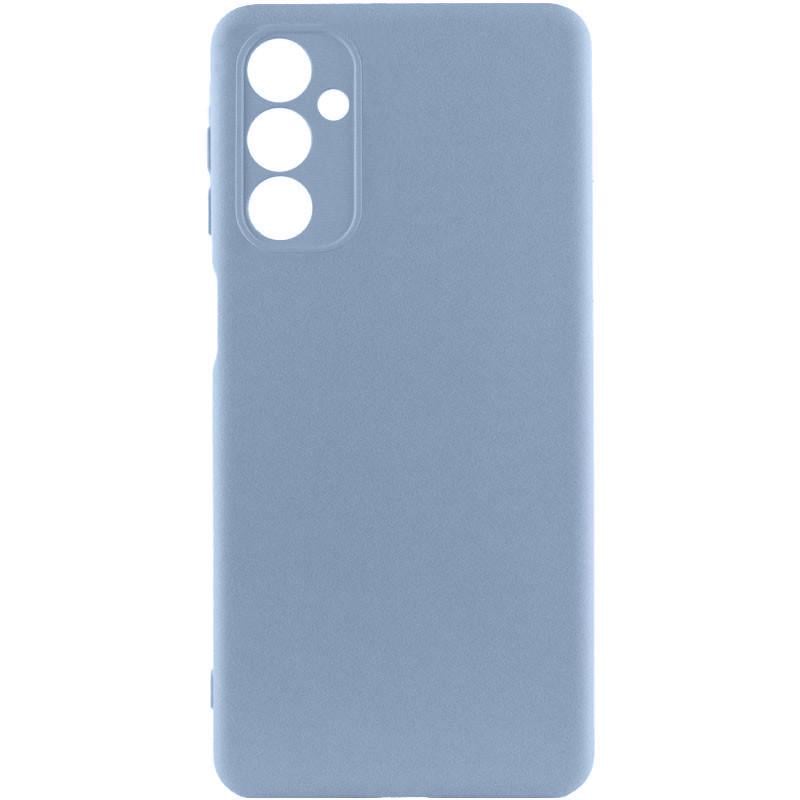 Противоударный чехол TPU GETMAN Liquid Silk Full Camera для Samsung Galaxy A26 5G Голубой / Lilac Blue