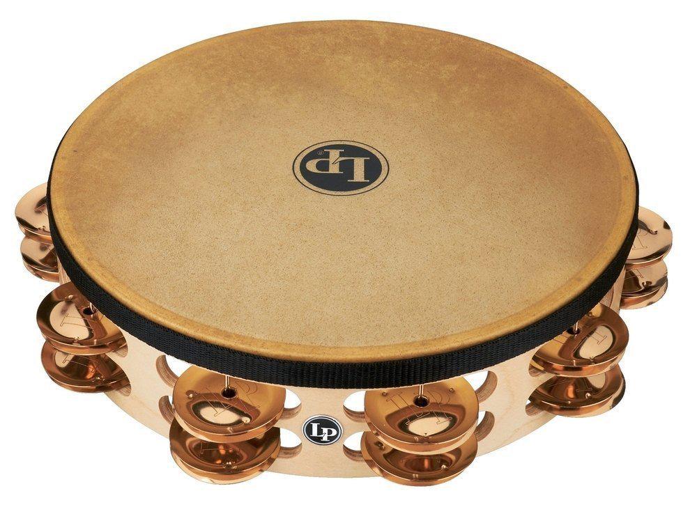 Тамбурин Latin Percussion Pro Double Row With Head LP384-BZ 10" Bronze (G-LP861637)