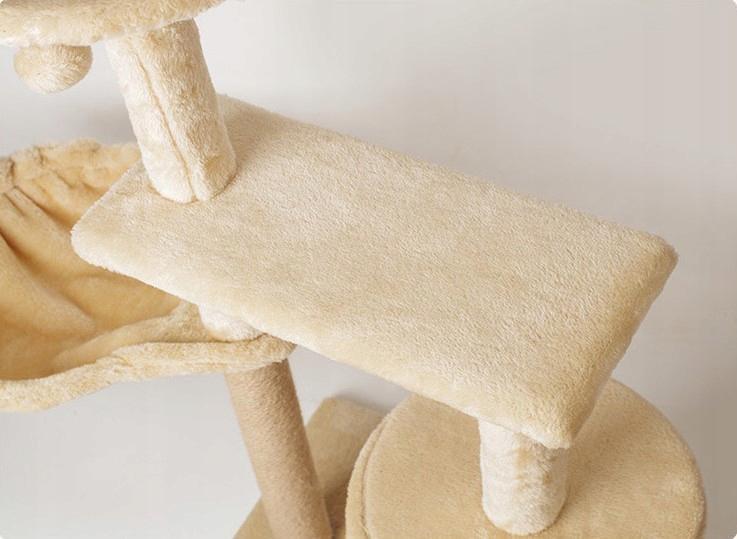 Будиночок котячий Ecarla дерев'яний Бежевий - фото 5