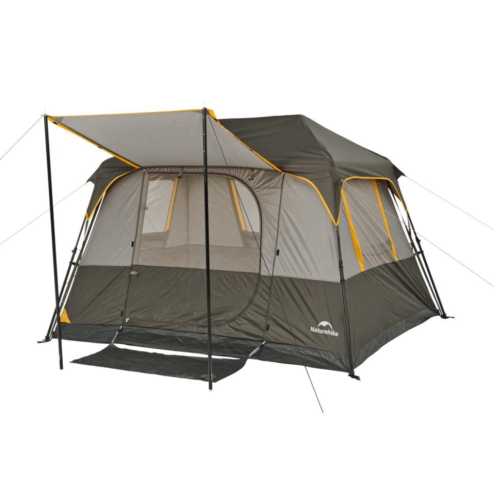 Намет чотиримісний Naturehike Cape Series 5.2 CNK2450WS037 250x210x160 см Grey/Brown (6927595783887)