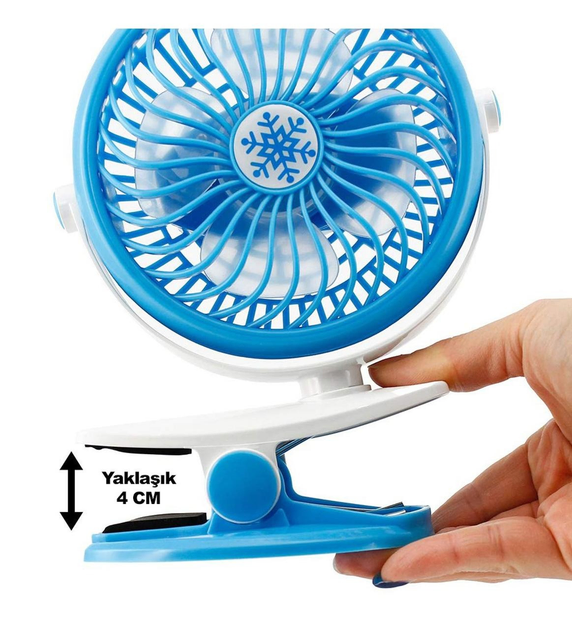 Вентилятор настільний Moltis Mini Fan WX 6503 ABS-пластик на прищіпці Blue (ML-04538) - фото 3 Вентилятор настільний Moltis Mini Fan WX 6503 ABS-пластик на прищіпці Blue (ML-04538) - фото 3