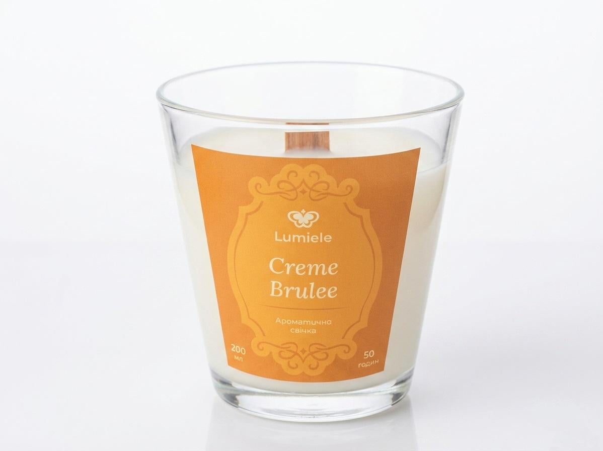 Свеча ароматическая Lumiele Creme Brulee (S-G-CB-200)
