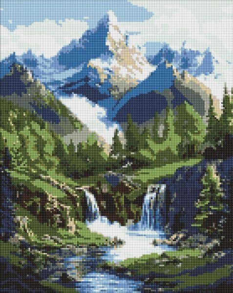 Алмазна мозаїка Краєвиди гір art_selena_ua 40х50 см (AMO20049)