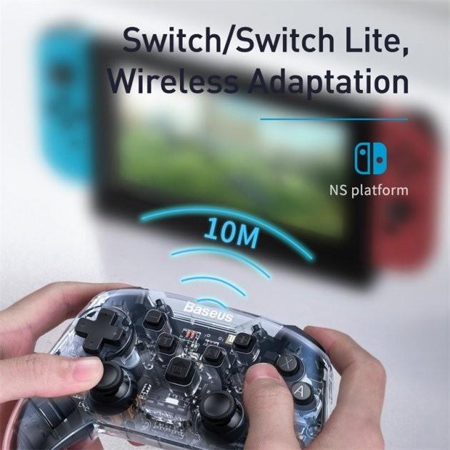 Джойстик Baseus Motion Sensing SW Vibrating Gamepad Прозорий (GMSWA-01) - фото 9