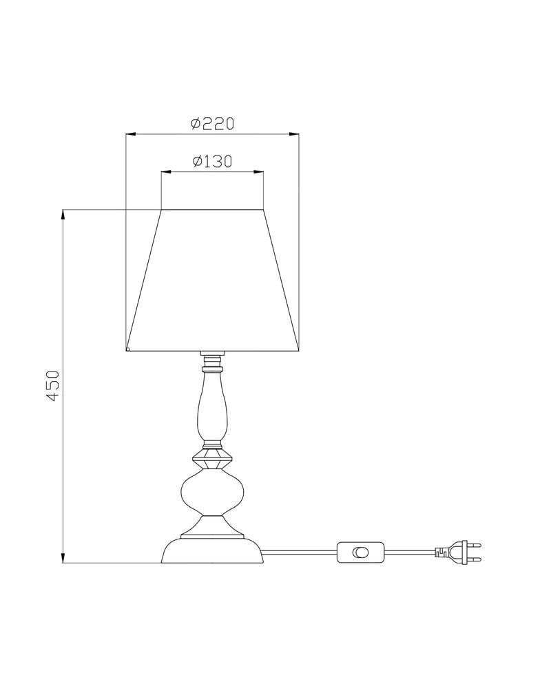 Настільна лампа Edlin PL2416-1T Vanessa E14 12x12W IP20 Золотий (28103938) - фото 2 Настільна лампа Edlin PL2416-1T Vanessa E14 12x12W IP20 Золотий (28103938) - фото 2