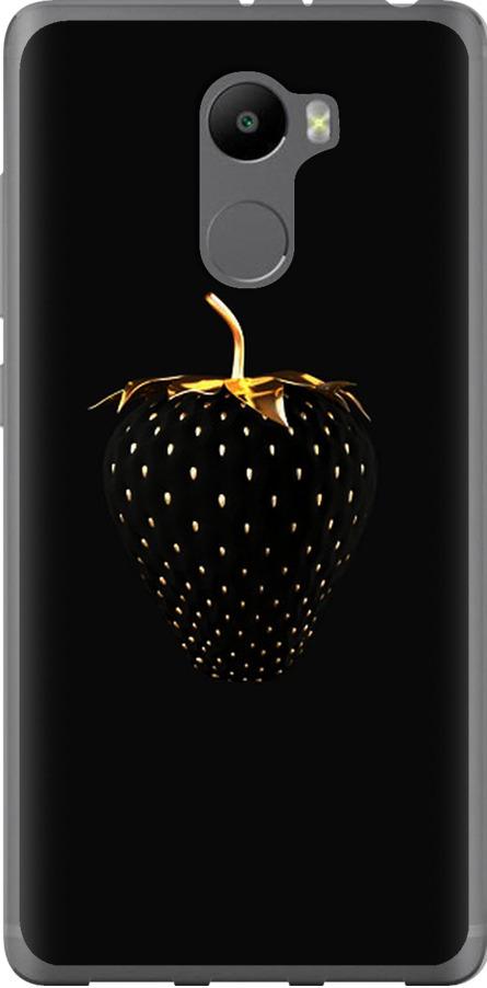 Чехол на Xiaomi Redmi 4 Черная клубника (3585t-417-42517)