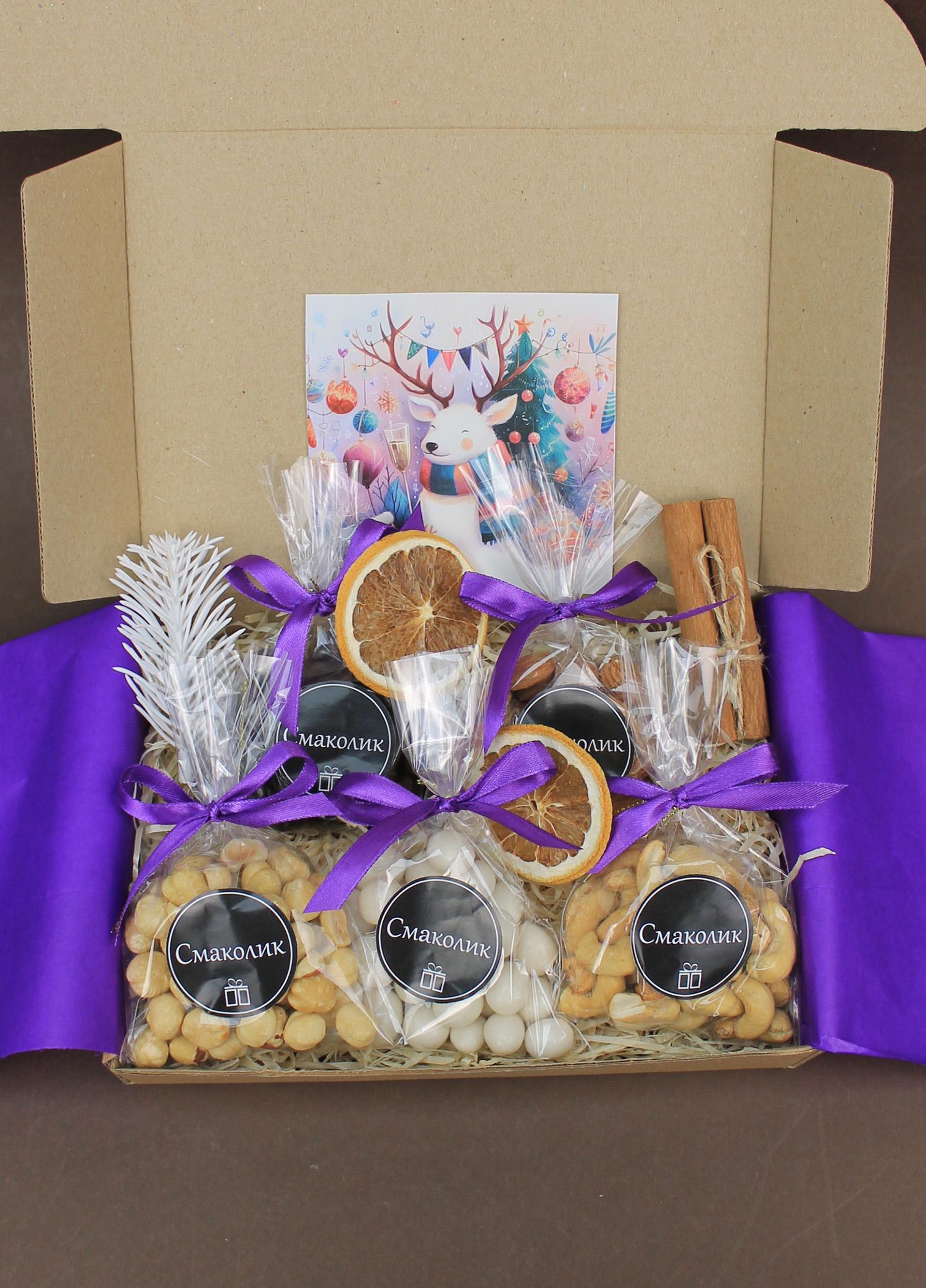 Новорічний подарунок Та сама коробка Фіолетовий (3-2645)