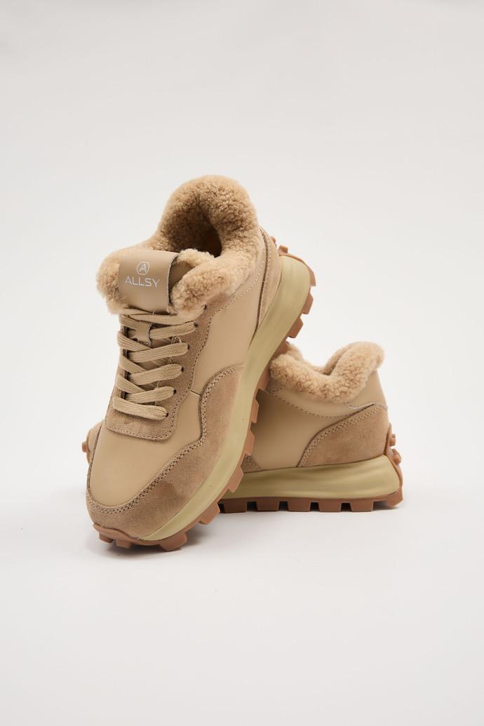 Кроссовки ALLSY 190221 р. 37 Бежевый (19509_37)