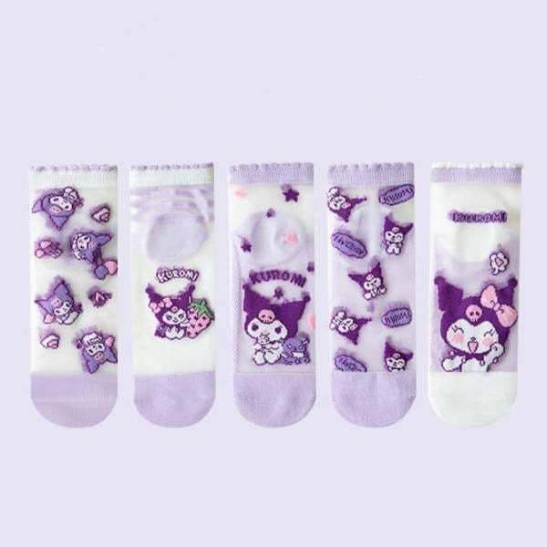 Носки детские L на стопу 16-18 см 5 пар Фиолетовый (L00021-4) - фото 3 Носки детские L на стопу 16-18 см 5 пар Фиолетовый (L00021-4) - фото 3