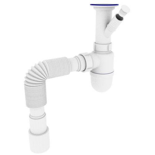 Сифон для раковины Optimum OPTI-13043 000029680 1 1/2" впуск Белый (272980)