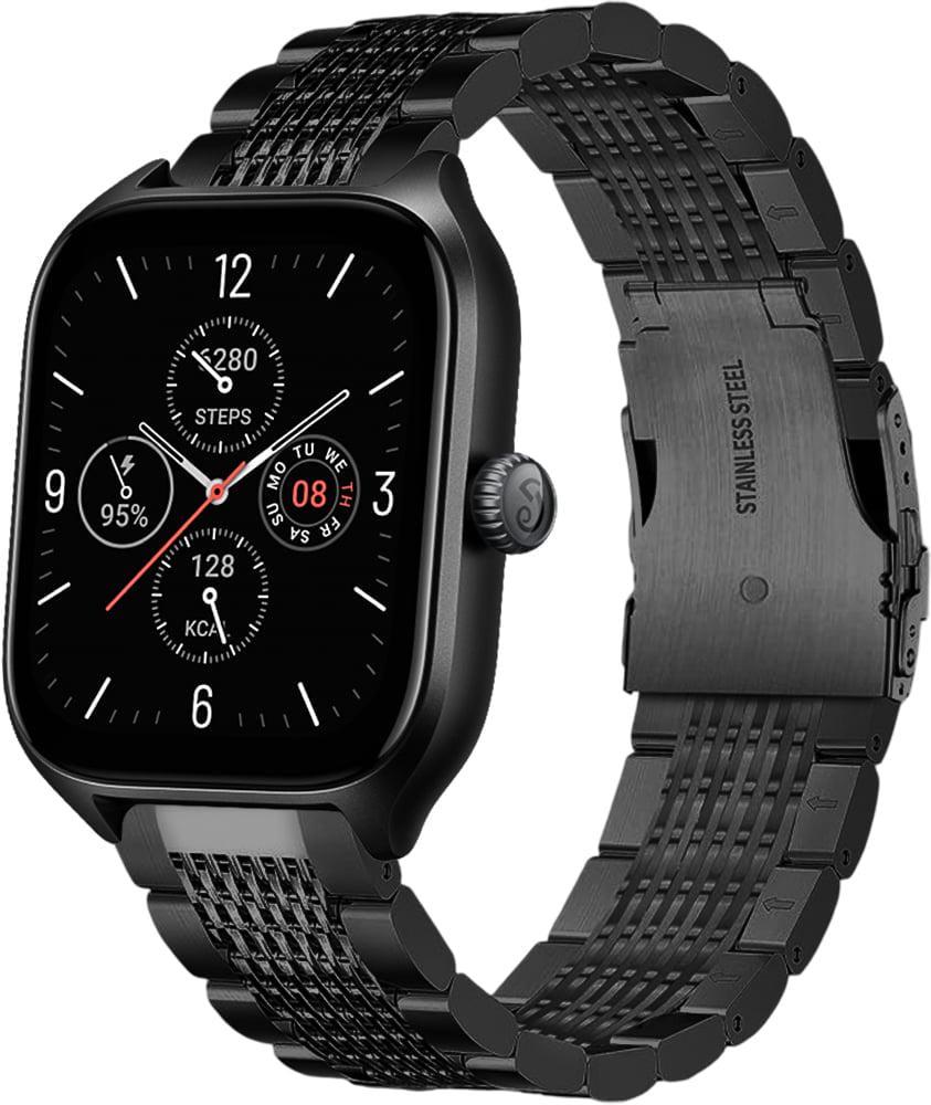 Ремешок металлический Gripix для Amazfit GTS 4/Mini Black (41749-2B)
