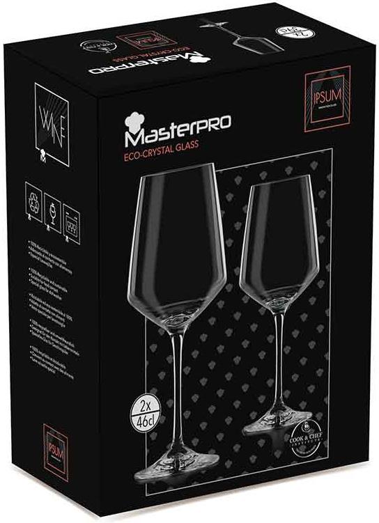 Набір келихів Bergner MasterPro Wine Oenology 460 мл для червоного вина 2 шт. (BGEU-2878) - фото 3