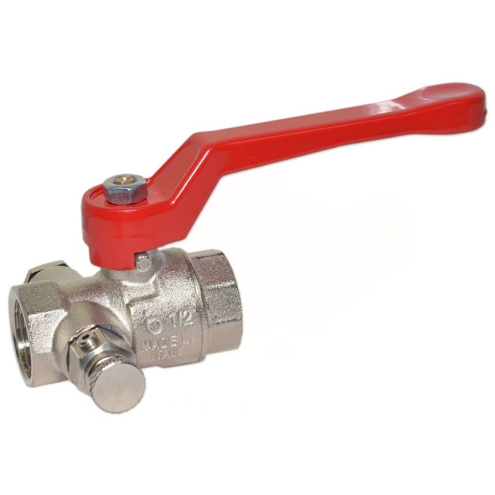 Кран шаровой Bonomi Tamigi 1/2" ВВ прямой латунь (76150204R)