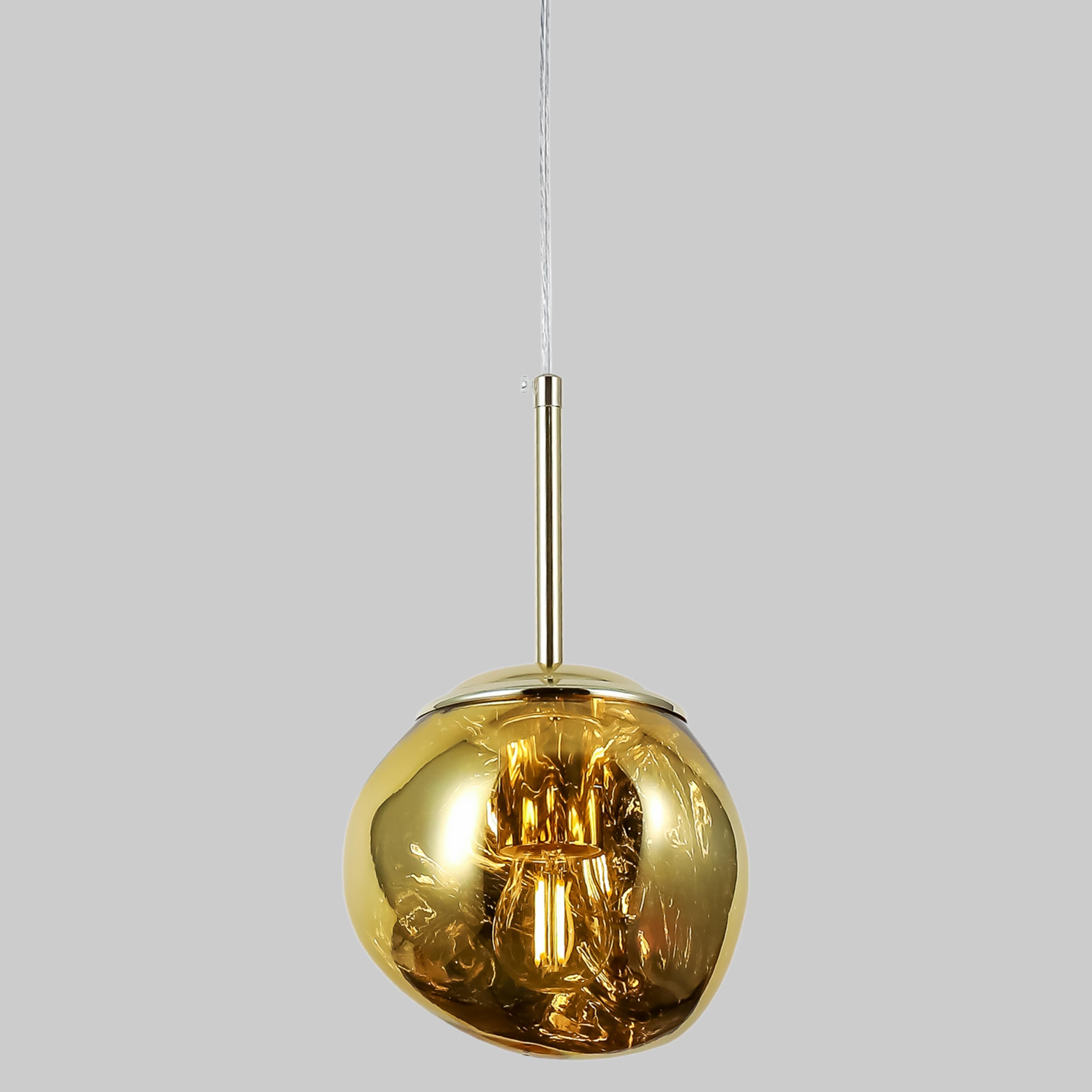 Подвесной светильник Melt с золотистым плафоном 15 см (93-P01-1)