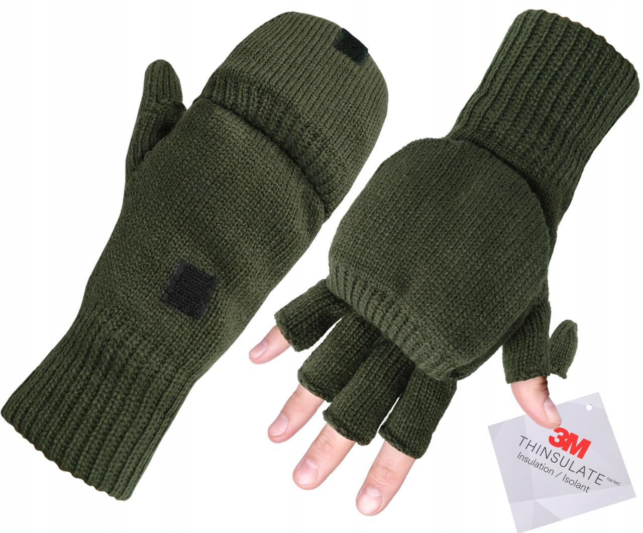 Рукавички зимові Mil-Tec Hunter L/XL Олива (745)