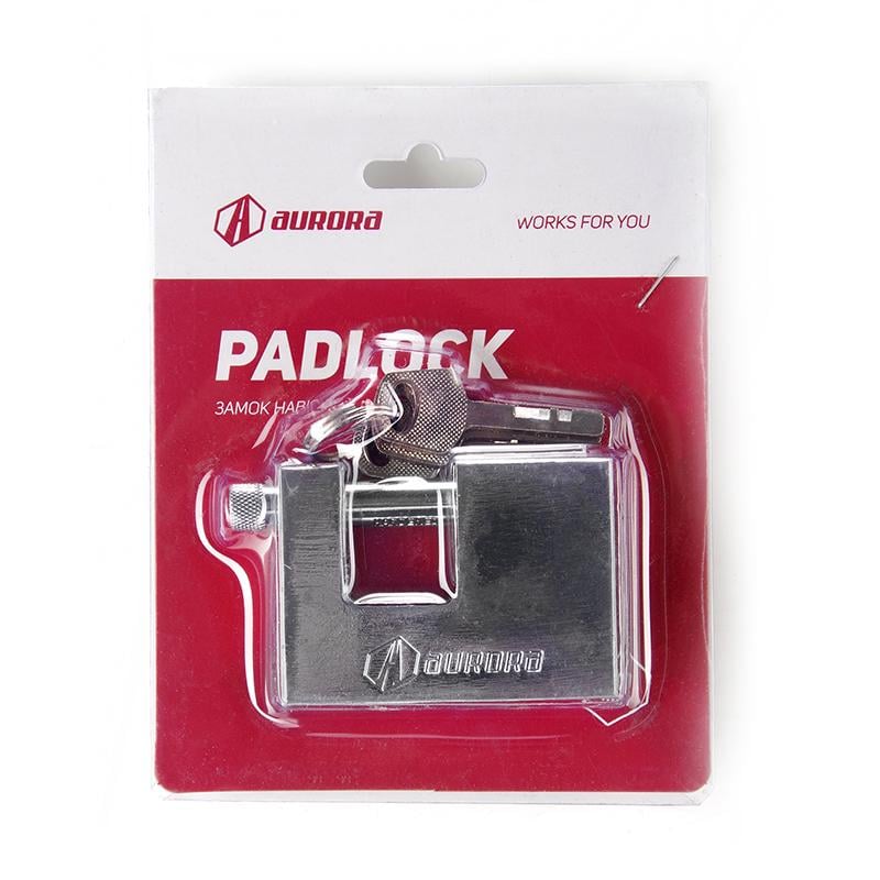 Замок навесной Aurora Extra П-образный 77x50x18 мм дисковый финский ключ (840046) - фото 2 Замок навесной Aurora Extra П-образный 77x50x18 мм дисковый финский ключ (840046) - фото 2