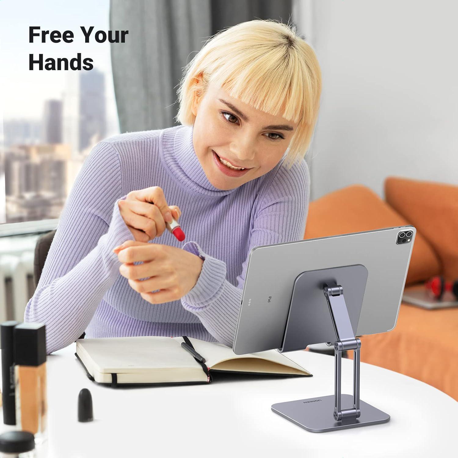 Подставка для планшета Ugreen 4.7-12.9" алюминиевая Темно-серый (15414) - фото 6 Подставка для планшета Ugreen 4.7-12.9" алюминиевая Темно-серый (15414) - фото 6
