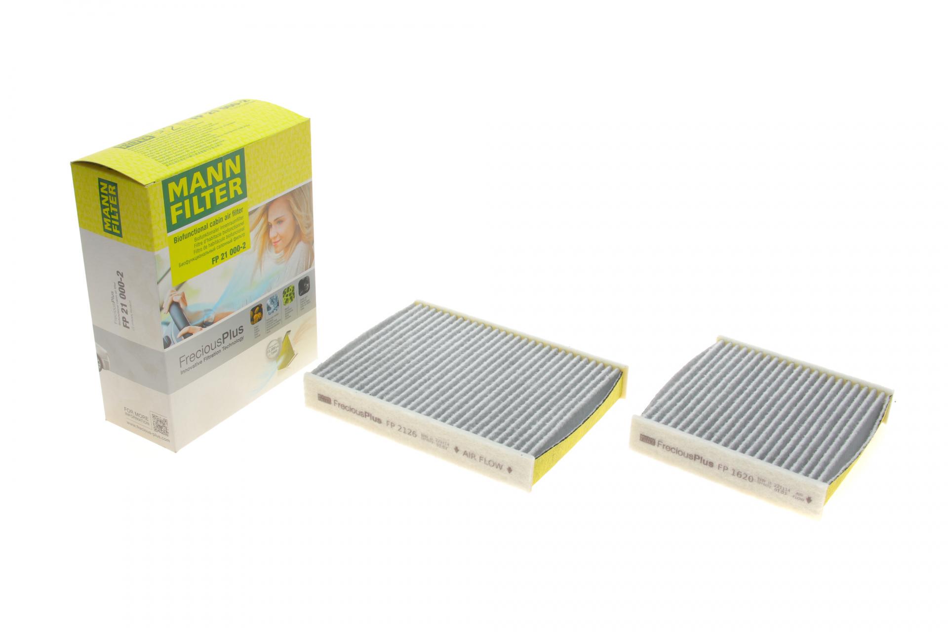 Фильтр салона Mann-Filter для Citroen C3/C4/Peugeot 207/208 09- угольный /антибактериальный 2 шт. (FP 21 000-2) Фильтр салона Mann-Filter для Citroen C3/C4/Peugeot 207/208 09- угольный /антибактериальный 2 шт. (FP 21 000-2)