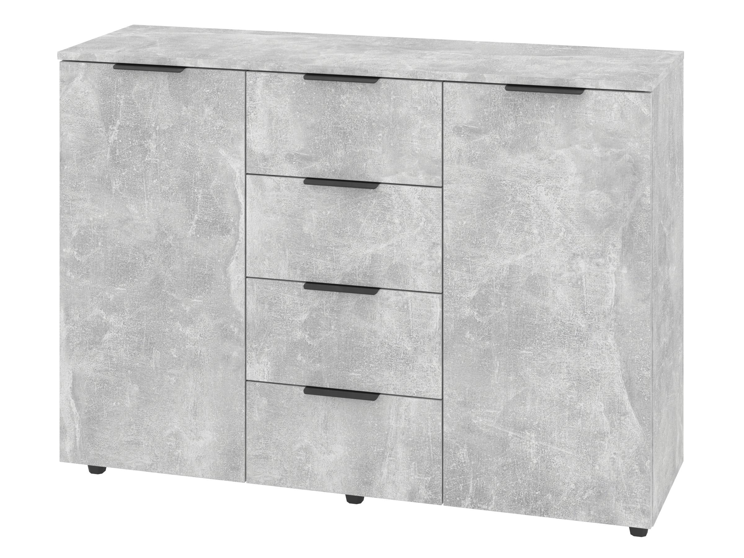 Комод с ящиками PEHOTIN К-4+2А ДСП 120х38х87,5 см Бетон (PN-100640)