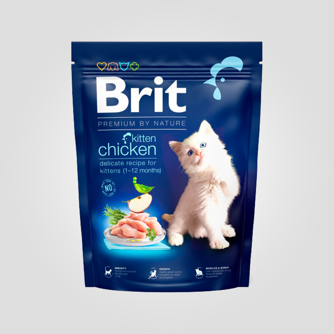 Корм сухой Brit Premium Cat by Nature Kitten для котят с курицей 300 г (20504504)