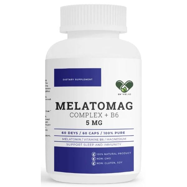 Мелатонин для сна Envie Lab Melatomag 5 мг 60 капс. (000022345)