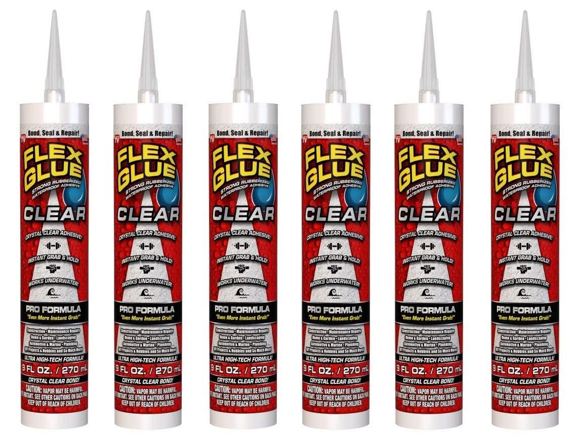 Клей водонепроникний 270 мл 6 шт. Прозорий