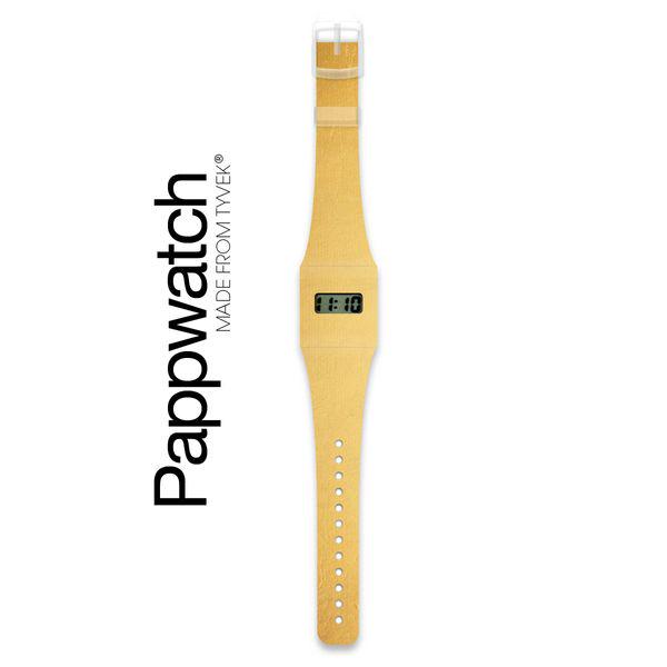 Наручные бумажные часы Pappwatch Metallic электронные Gold (ILP - GOLD/METALLIC) - фото 2