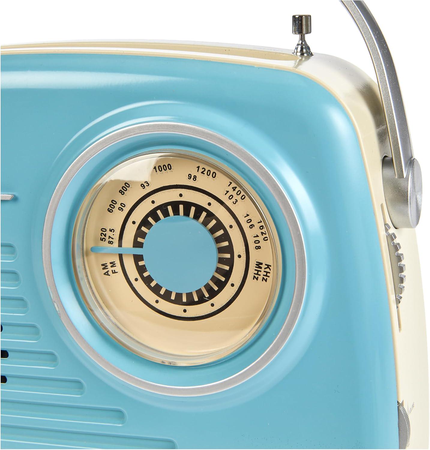 Радиоприемник портативный в стиле ретро Light Blue (24087618) - фото 3
