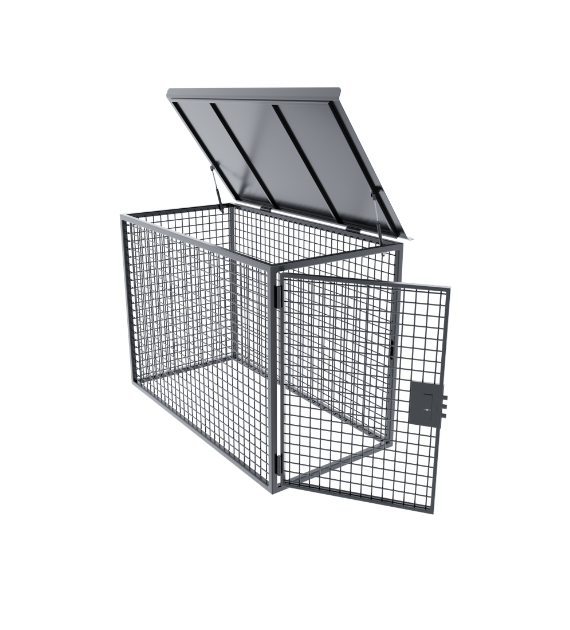 Бокс для генератора БГСз-11 1500х1000х1000 мм с замком боковой дверцей (2357686371/К1040)