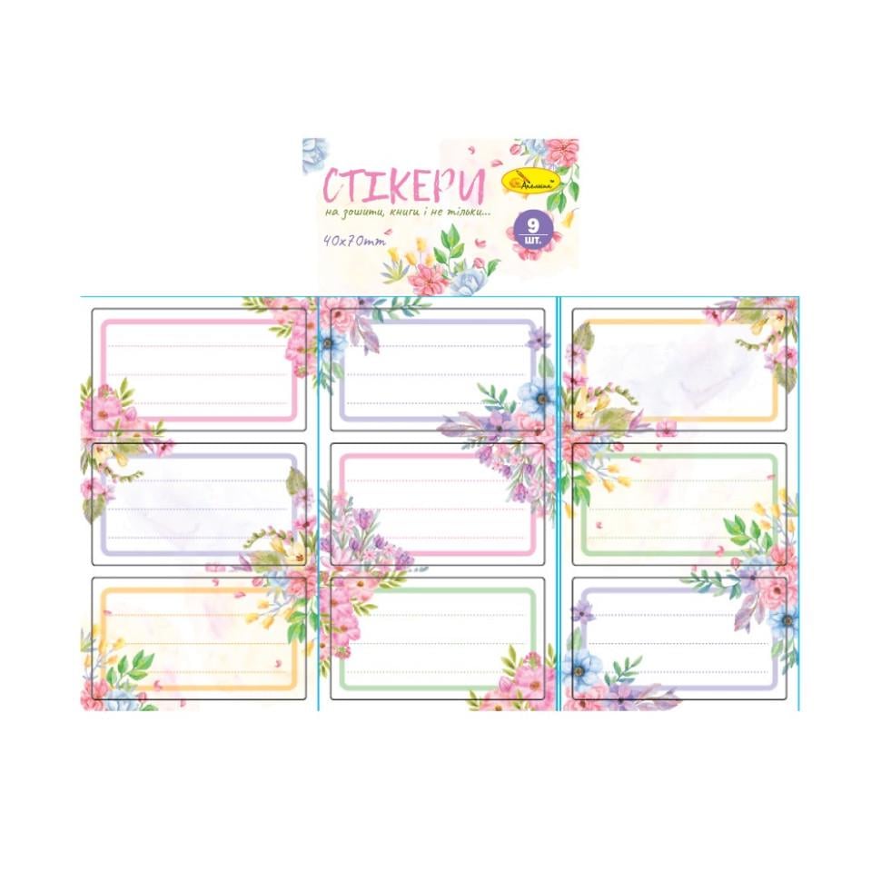 Наклейки для подписи тетрадей 215х87 мм Разноцветный (PN-226-N-39) Наклейки для подписи тетрадей 215х87 мм Разноцветный (PN-226-N-39)