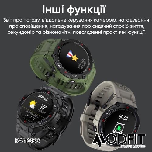 Смарт-часы Modfit Ranger Grey - фото 2