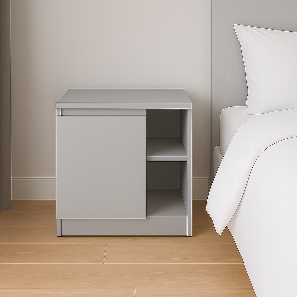 Тумба MEBEX 60х40х54,5 см Сірий світлий (VS2D600LG) - фото 1 Тумба MEBEX 60х40х54,5 см Сірий світлий (VS2D600LG) - фото 1