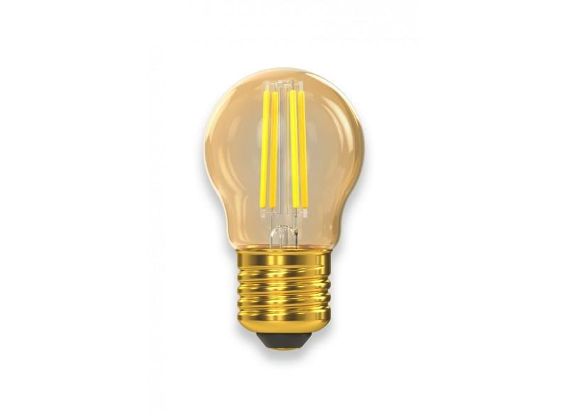 Лампа-куля Luxel Filament LED G45 5W E27 2500K Golden (075-HG)